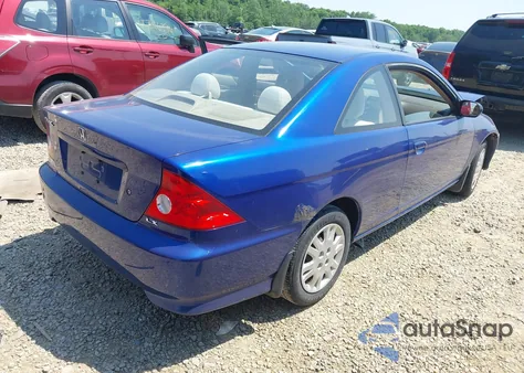 2004 Honda Civic Lx из США, поврежденный, VIN 1HGEM22684L009204